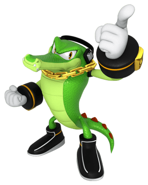 This is the Avatar Image for the Vector The Crocodile (Sonic Heroes) AI Voice and Text to Speech Generator